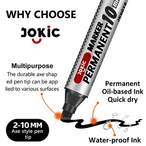 3 colori impermeabili Non sbiaditi rapidamente a base di olio Jumbo pennarello indelebile con punta a scalpello