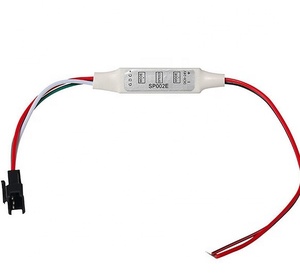 SP002E ขนาดเล็ก DC 5-24V 3ปุ่ม WS2812B คีย์ WS2811ที่อยู่ได้พิกเซล RGB ไฟ LED SPI คอนโทรลเลอร์ - Product Image 2