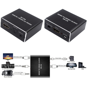 Professional <strong>HDMI</strong> <strong>to</strong> TOSLINK <strong>Adapter</strong> | 7.1CH Dolby/DTS | Aluminum Alloy | 10.2Gbps | Home Theater Essential for PS4/Xbox - Product Image 1