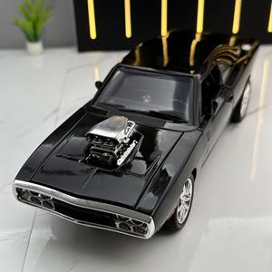 Diecast Model Car 1:24 Charger 1970 with Sound and Light Pullback Metal Car Model <strong>Toys</strong> Ornament Decorate Car Model - Product Image 6