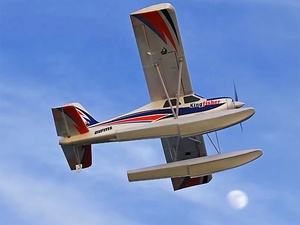 FMS 1400mm Kingfisher PNP RC şamandıra uçak refleks V3 sistemi ile arazi kar su için donatılmış - Product Image 4