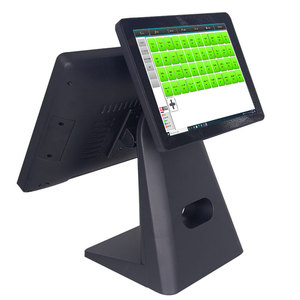 Máquina de escritorio de aleación de aluminio HDD-280A, Punto de Venta de pantalla Dual, sistema POS, pantalla táctil capacitiva para sistema operativo Win con Software - Product Image 6