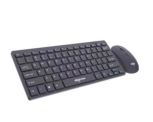 WQ7619A Combo de teclado y mouse inalámbricos MINI computadora Diseño QWERTY Receptor USB de 2,4 GHz, blanco y negro - Product Image 2