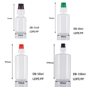 <strong>4ml</strong> 5ml 8ml 10ml 12ml 15ml 30ml 50ml 100ml Plastic <strong>Dropper</strong> <strong>Bottle</strong> with Childproof Cap - Product Image 3