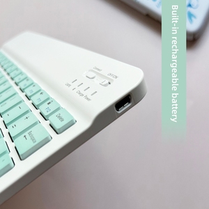 Teclado de Tablet PC de 10 pulgadas Mini teclado inalámbrico y ratón recargable para iPad teléfono teclado portátil