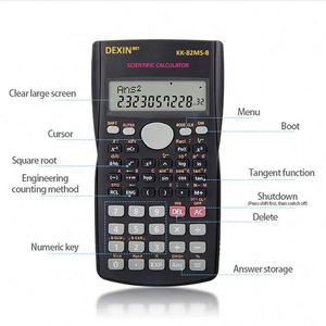 Dexin เครื่องคิดเลข240ฟังก์ชัน12หลักเครื่องคิดเลขวิทยาศาสตร์คณิตศาสตร์ขั้นสูงอิเล็กทรอนิกส์ - Product Image 5