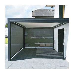 4x4M prefabrik alüminyum panjur su geçirmez ev özelleştirilmiş kemerler çardaklar alüminyum pergola - Product Image 5