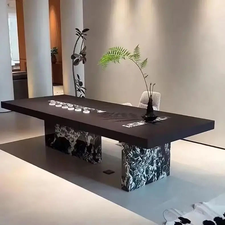 Mesa de té de pino importado 180*80*75
