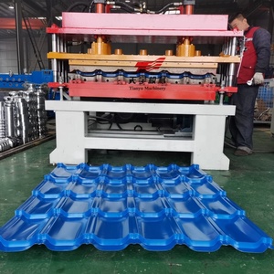 锌铝彩钢屋面瓦波纹滚压成型机，带发动机齿轮轴承电机泵核心部件 - Product Image 1