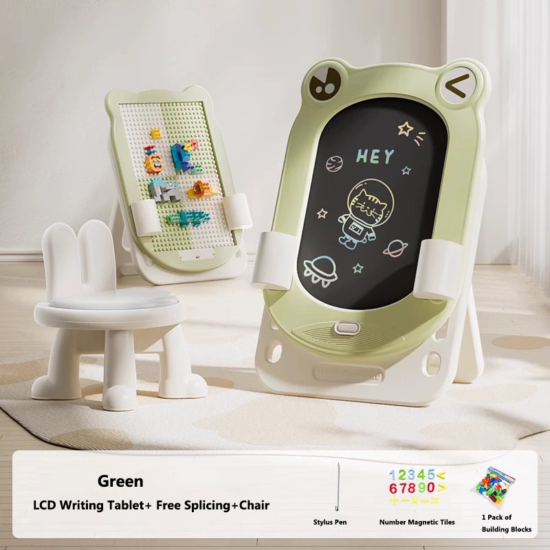 LCD Writing Tablet+Free Splicing+Chair -Green