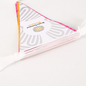Cadena de bandera triangular de PVC de alta calidad, banderines impermeables personalizados para exteriores, banderines para decoración navideña - Product Image 6
