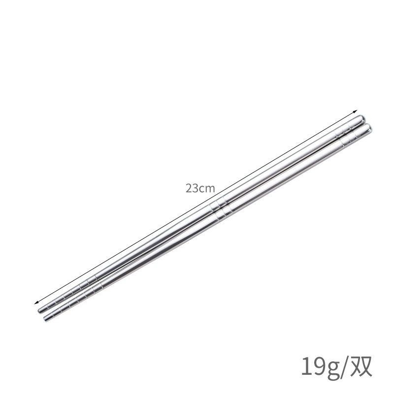 304 Metal Traditional Korean Lightweight Chopstick set gift Chinese chopsticks with logo Hot Sale Supermarket