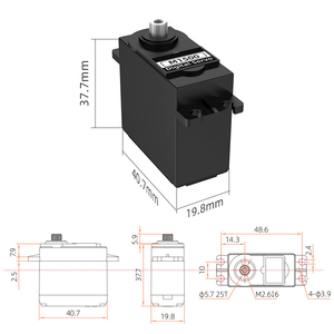 มอเตอร์เซอร์โวระบบดิจิทัลแบบมาตรฐานแรงบิด M1500 15กก. สำหรับโมเดลเครื่องบิน RC รถยนต์หุ่นยนต์ทำความสะอาดพื้นแขนหุ่นยนต์ - Product Image 3