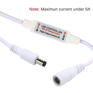 Mini RF Wireless LED Dimmer <strong>Controller</strong> Single Color Light Strip Dimmer Switch <strong>DC</strong> 5-24V 12V Voltage 6A <strong>Output</strong> Remote Control - Product Image 4