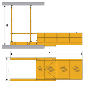Retractable Construction <strong>Material</strong> Lift <strong>Platform</strong> Easy <strong>Loading</strong> and Unloading Work <strong>Platforms</strong> for <strong>Building</strong> Workspaces - Product Image 4