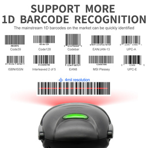 GTCODESTAR Schnelle Digital anzeige Flach betts canner Kabel gebundener Handheld-Barcode-Scanner Android 1d-Codeleser für neblige Codes - Product Image 4