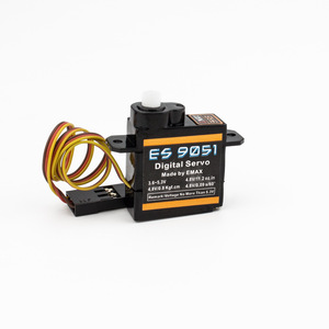 EMAX ES9051 4.3g dijital Servo mikro RC Servo için kapalı 3D F3P sabit kanat uçak Robot kök oyuncak plastik dişli 0.8kg tork - Product Image 4