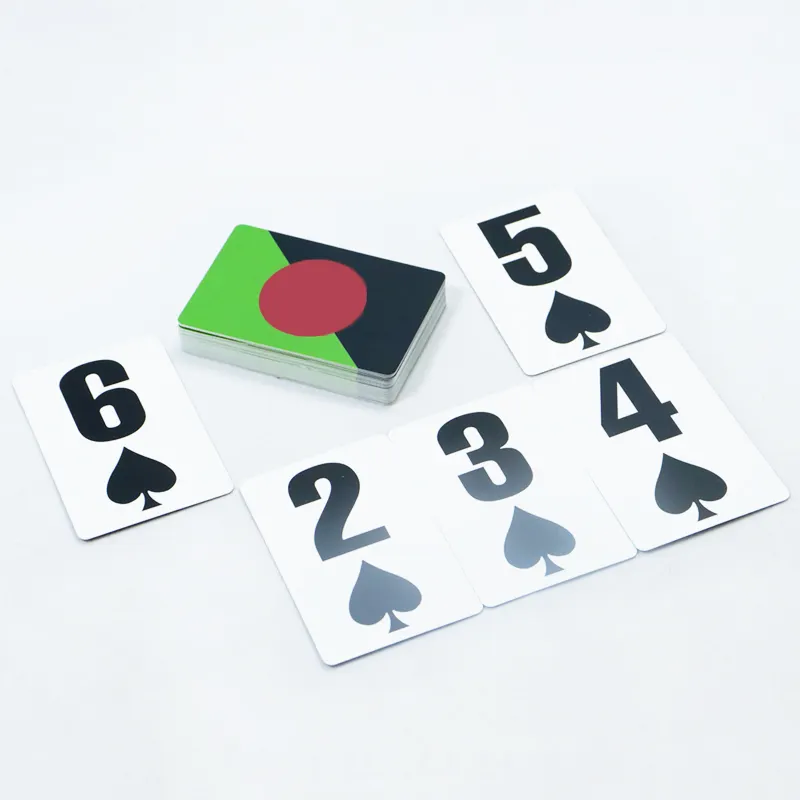 Nhà máy tùy chỉnh in chất lượng cao hình ảnh lớn từ giấy chơi thẻ tùy chỉnh làm cho logo của bạn Casino bền chơi thẻ