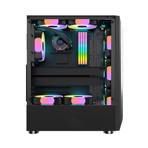 SNOWMAN Factory benutzer definierte Low-MOQ-Computer gehäuse Klassische schwarze ATX-PC-Gehäuse Türme Gaming-Computer gehäuse - Product Image 1