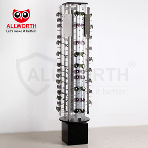 Напольный круглый стол с металлическими стеллажами - Product Image 6