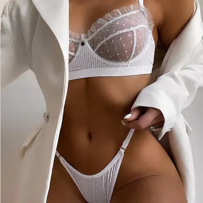 Seksi kadın sütyen ve külot seti dantel Trim ile Push Up sütyen moda saten iç çamaşırı setleri