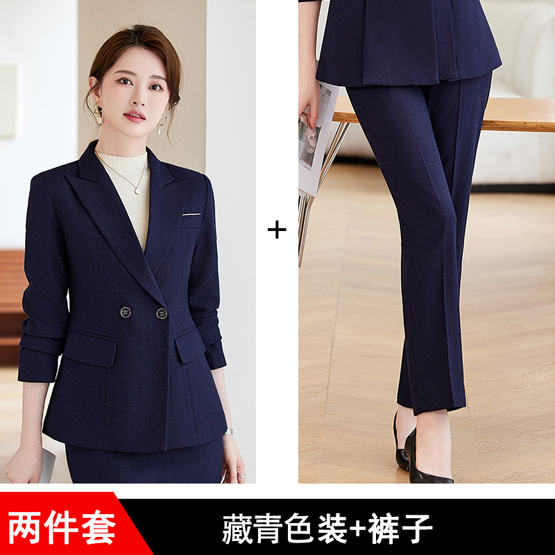 Manteau + pantalon bleu marine