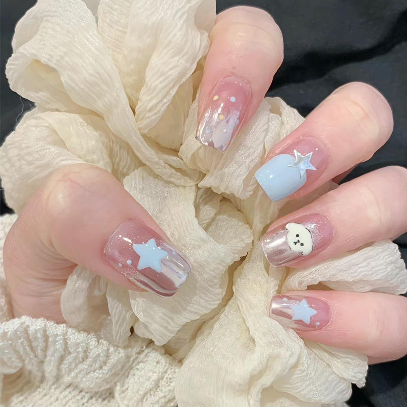 โมเดลกาวติดเล็บทำมือแบบ BY1392