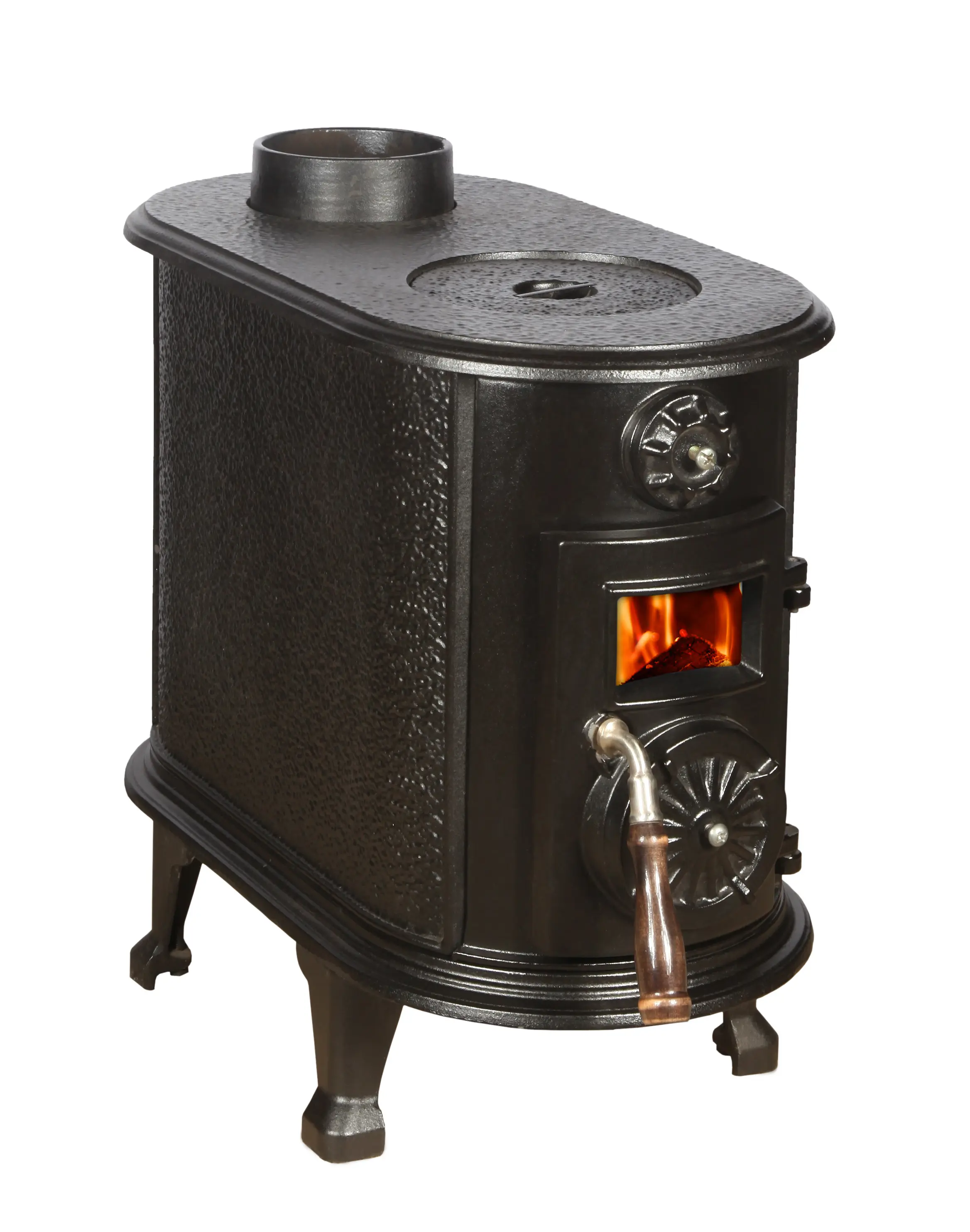 Cast Iron Wood Burning Stove Indoor Free Standing Fireplace Smokeless Fire Wood Stove