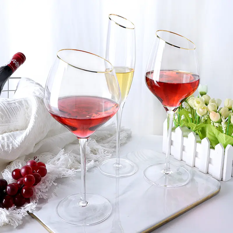 Bicchiere di cristallo di vino rosso bicchiere da Cocktail tazza di Champagne europa Party acqua bicchiere da pinta