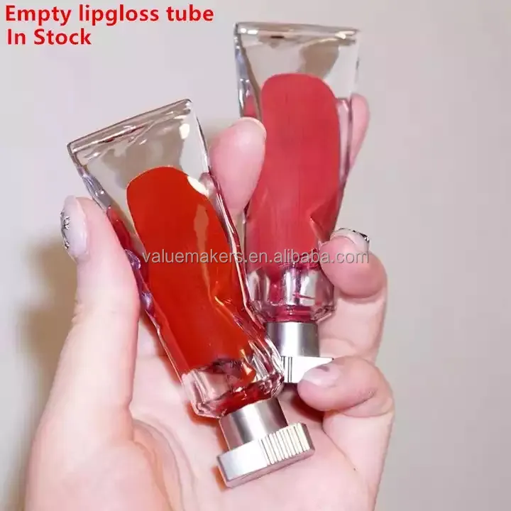 Unieke Clear Groothandel Verpakking Doos Leuke Roze Mini Luxe Lege Custom Logo Lipgloss Buizen