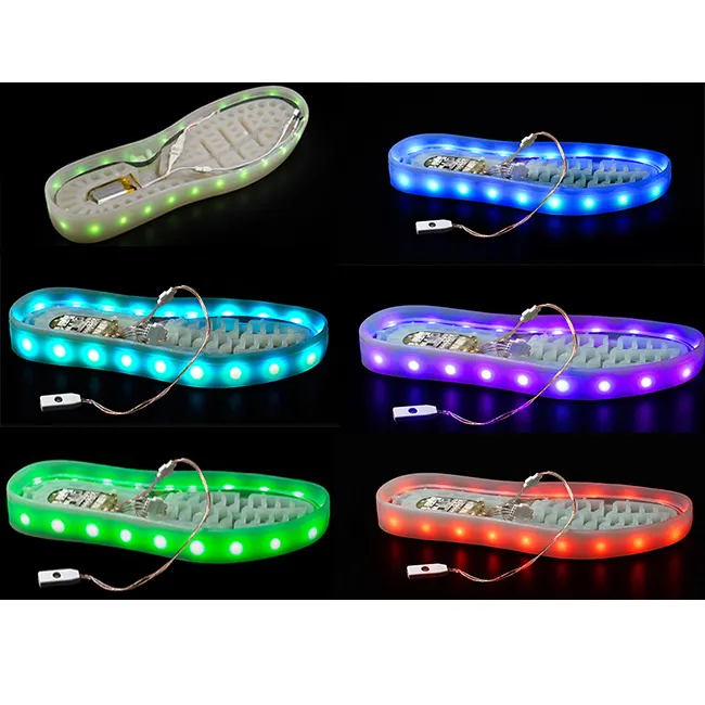 Appliques lumineuses à Led pour chaussures de sport, bande lumineuse, décorations de chaussures de course, de fête, nouveau Design, 2021