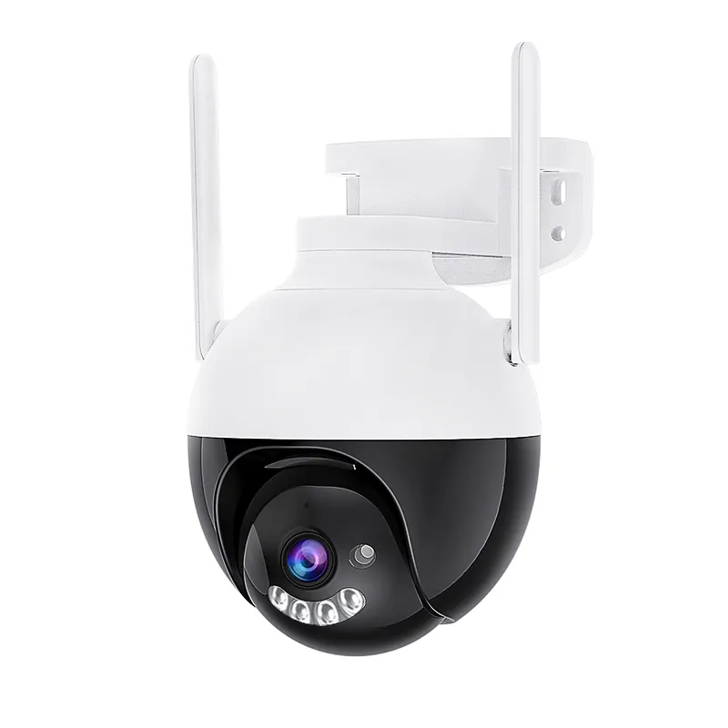 Câmera de rede panorâmica HD de 360 graus com detecção de movimento e visão noturna infravermelho WiFi, monitoramento de vigilância de conectividade sem fio