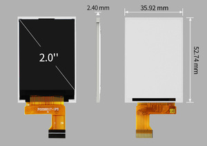 Polcd 2 "小型TFTLCD 240x320 ST7789V300明るさ20ピン2インチMCUインターフェースLCDディスプレイモジュール - Product Image 5
