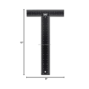建築家とドラフトのための12インチメタルTスクエア製図ルーラー建築の三角形とセットスクエア - Product Image 2
