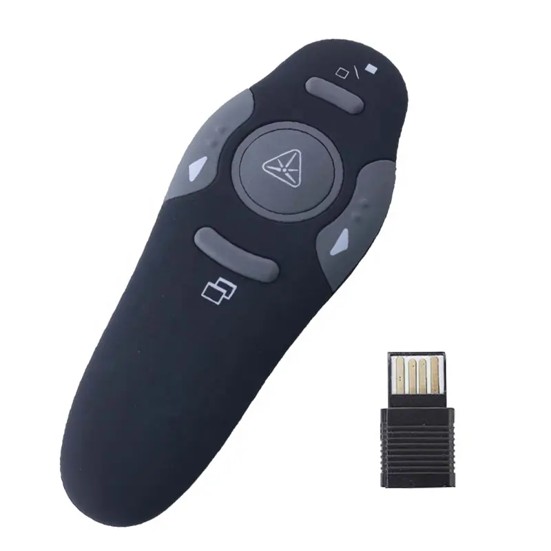 Wireless Presenter Remote Control USB Powerpoint Presentation Remote Control Page PPT Flip Pen Presenter Red Light