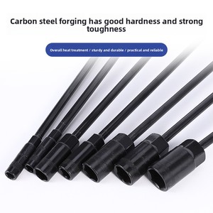 Lục giác hình chữ T Metric crôm-hoàn Thành thép duy nhất kết thúc Ổ cắm cờ lê OEM Non-Slip mịn hàm không phát ra tia lửa 30mm Đầu bù đắp - Product Image 4