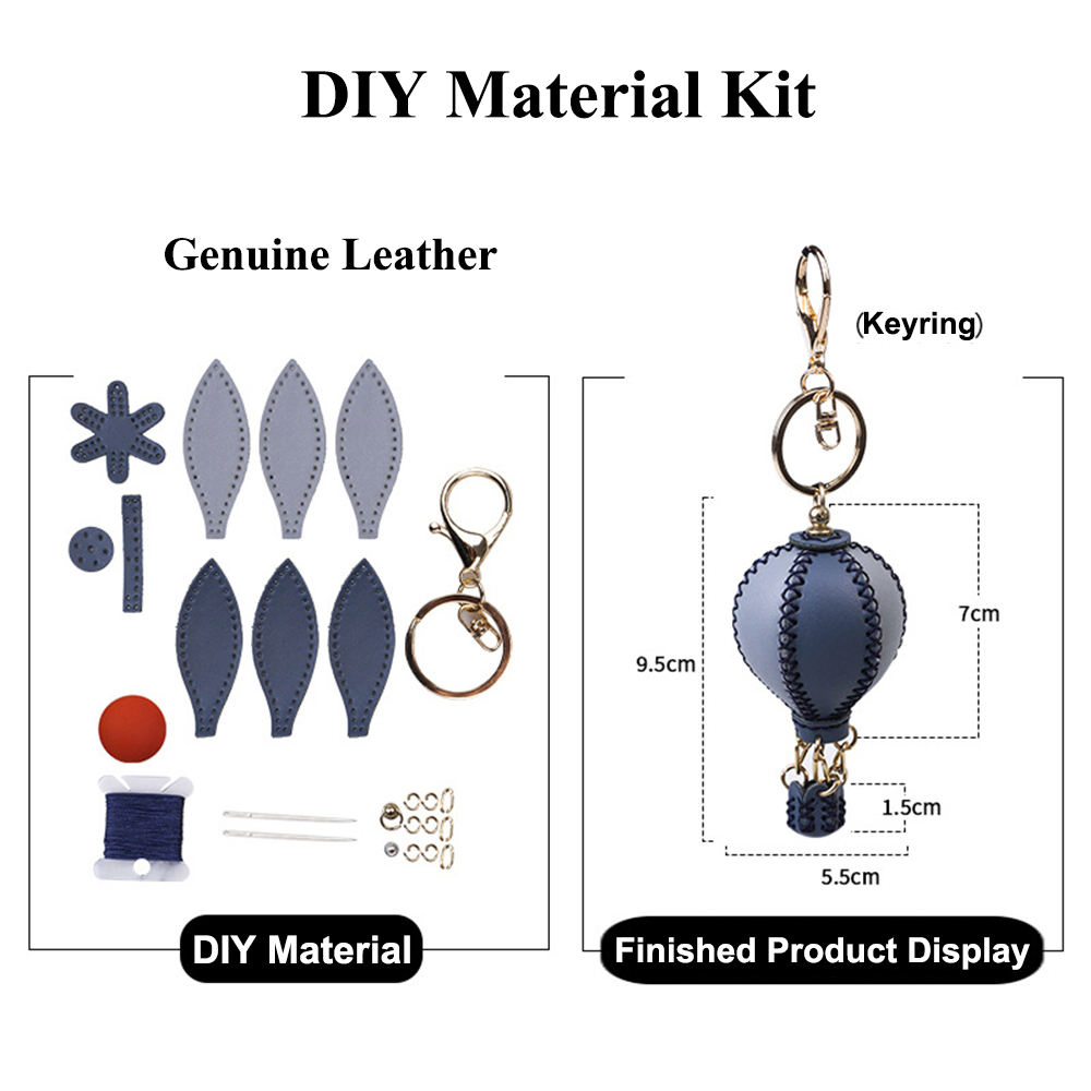 Porte-clés bleu DIY