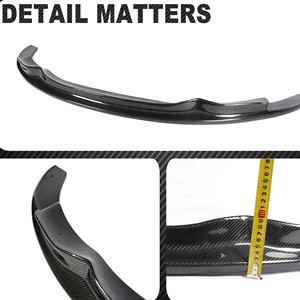 Premium karbon Fiber ön gövde kiti tampon ön Spoiler dudak için BMW 3 serisi E92 E93 LCI 335i M dönüşüm kiti Bodykit tamponlar - Product Image 3