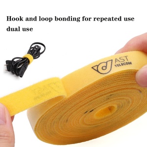 Colorido Heavy Duty Pure Nylon Autoadhesivo Reutilizable Wrap Pallet Strap Belt Super Elastic Back to Back Gancho y lazo Bridas para cables - Product Image 3