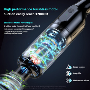 2025 חדש 16000pa brushless מכונית ואקום ביתי שואב אבק נייד כוח גבוה מכונת ואקום