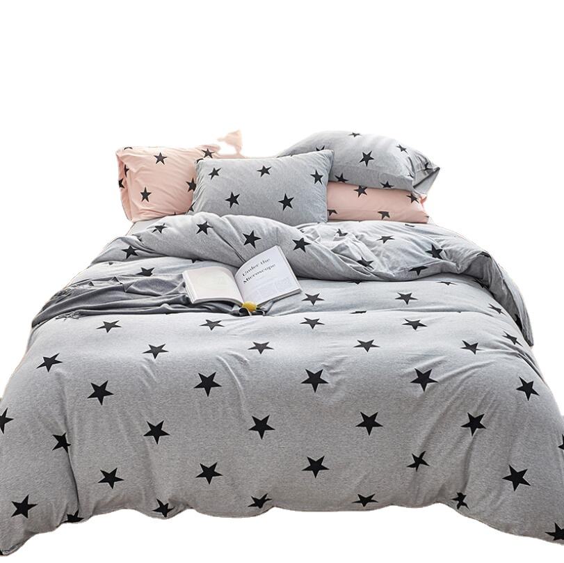 Custom Waterproof 100% Cotton modern bedroom set Fitted Bed Sheets Pillow Case bedroom bed set