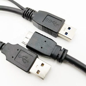USB 3.0 Type A ไปยัง Micro-B USB Y รูปร่างสายเคเบิลความเร็วสูงสำหรับฮาร์ดไดรฟ์ภายนอก - Product Image 5