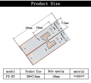 PCB F2-H7 CSP 2016 LED 3000-6500K พื้นผิวทองแดงสำหรับยานยนต์ไฟ - Product Image 3