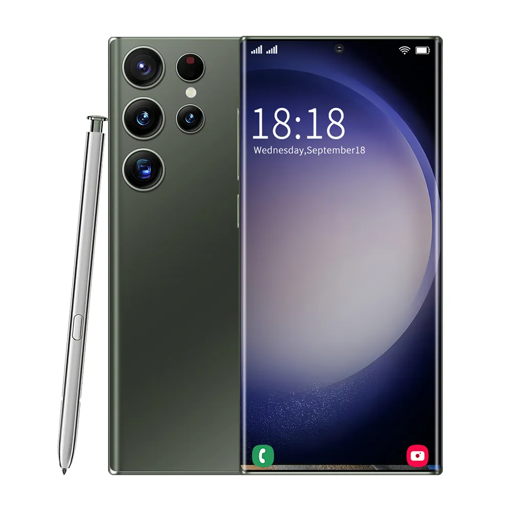 هواتف خلوية S23 Ultra 16GB + 1 ثنائية الشريحة هواتف خلوية اندرويد 108MP هاتف محمول 5G 4G هاتف ذكي