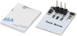 Interruptor de sensor táctil capacitivo Aismartlink, módulo de Interruptor de Sensor LED de 2,7 V-6V, placa de interruptor de bloqueo automático/sin bloqueo (azul) - Product Image 2