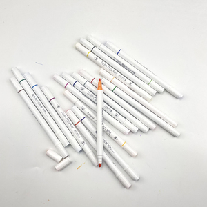 Punta tonda ad asciugatura rapida punta scalpello in fibra pennino doppia punta alcolica doppia pennarello Set con Logo personalizzato