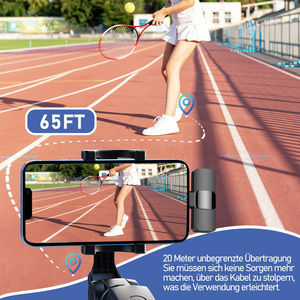 Mini Mic Pro không dây Lavalier Microphone draadloze microfoons Lavalier microfoon draadloos Lavalier không dây Para - Product Image 5