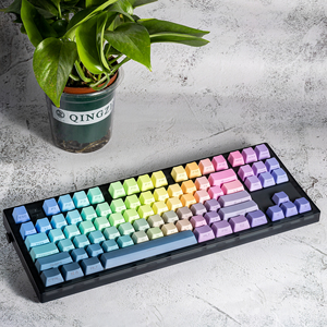 Aurora侧面雕刻半透明键帽PBT双射背光OEM Fit Gateron Kailh Cherry Mx机械键盘开关 - Product Image 5