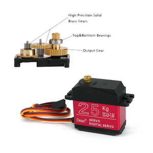 25KG 360 grado di alta coppia in metallo ingranaggio Micro digitale lineare Servo per RC auto RC braccio Robot - Product Image 4