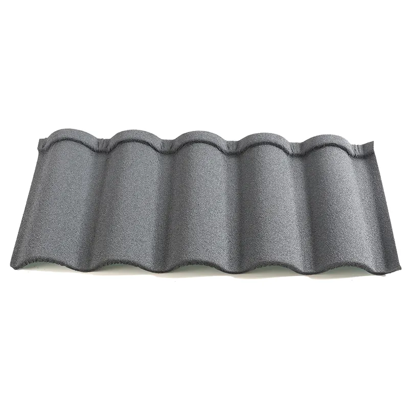 Impact Resistance Color Stone Coated Metal Roof Tiles Spanish Type Metal Panel for Eurotiles Mabati For Villa Roof Top / Hotel